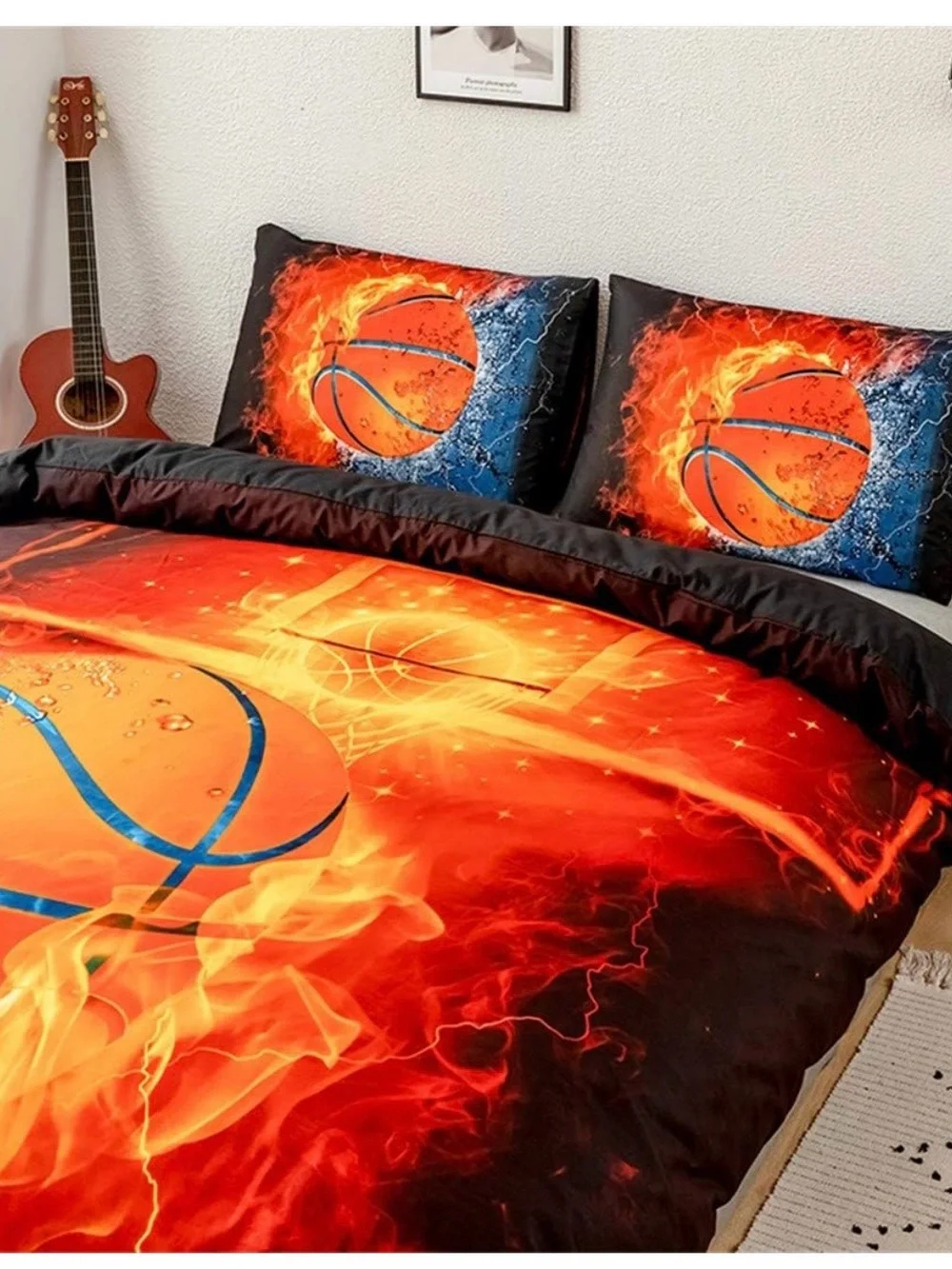3D Basketball Comforter — Twin Size